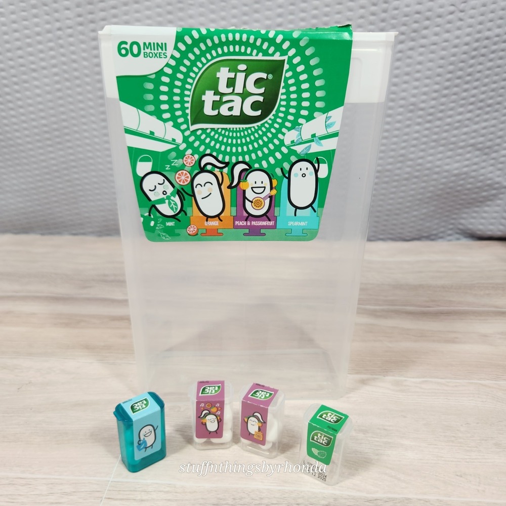 Tic Tac LARGE Empty Container From Mini Box Set - See pictures
